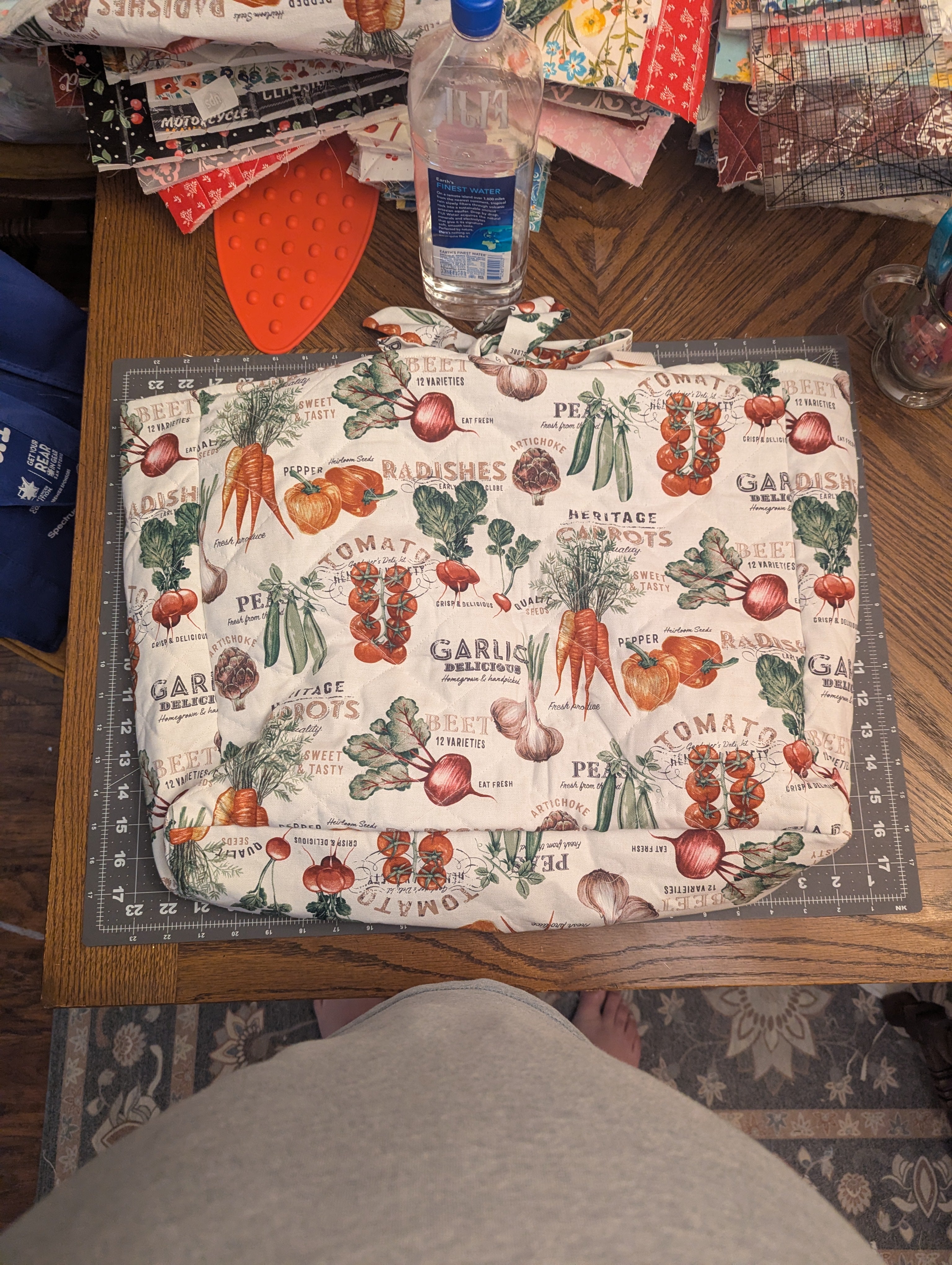 Large Heirloom Harvest Quilted Carryall